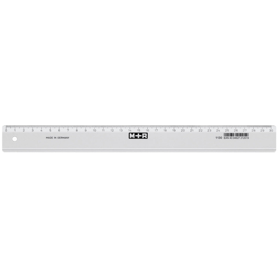 Lineal schmal, 30 cm, glasklar M+R 711300000