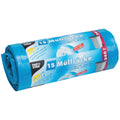 Abfallsäcke, 240 Liter, 60 my, LDPE-Folie (recycled), 1000 x 1250 mm,15 Säcke PAPSTAR 12129 PAPSTAR 12129 1 Rolle à 15 Säcke