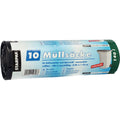 Abfallsäcke, 140 Liter, 40 my, schwarz, LDPE-Folie (recycled), 800 x 1100 mm, 1 Rolle à 10 Säcke PAPSTAR 12396 PAPSTAR 12396 1 Rolle à 10 Säcke