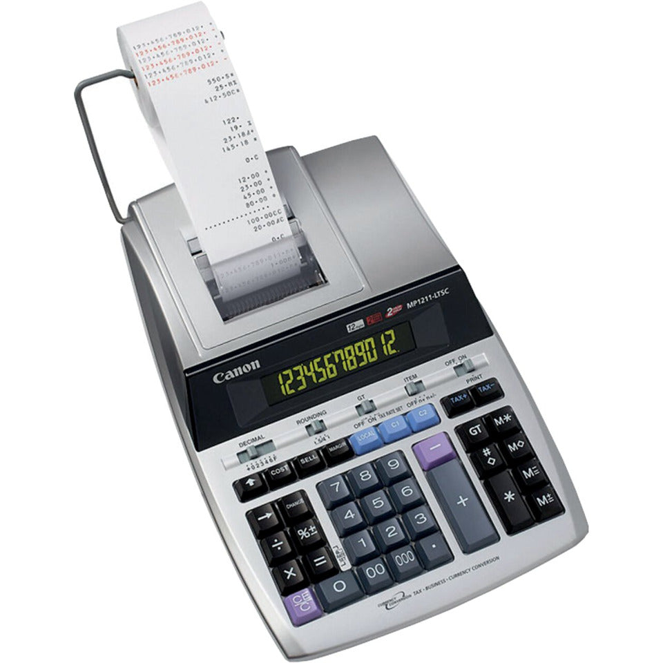 Druckender Tischrechner MP 1211-LTSC, 12-stelliges Display CANON 2496B001