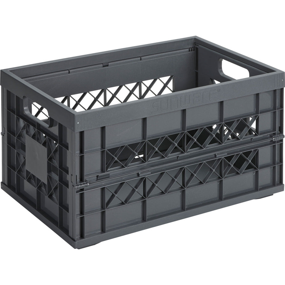 Klappbox the flap-line, Kunststoff, 354 x 284 x 530 mm, anthrazit HELIT H6180388