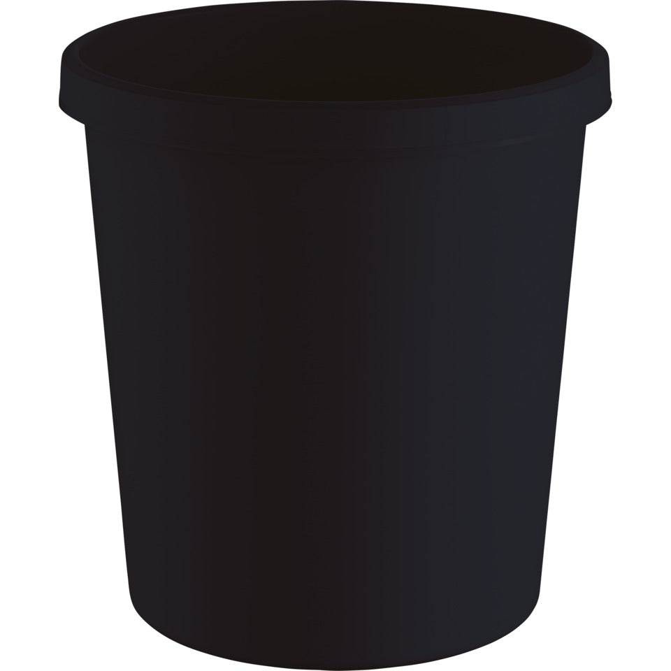 Papierkorb the green german, rec Polypropylen, rund, 293 mm,331 mm,18 l, schwarz HELIT H6405895