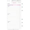 Ersatzkalendarium Wochenplan Midi 2027, 96 x 172 mm, 80g/m², 1W/2S, weiß CHRONOPLAN 50257