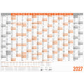 Wandkalender 2027, A1 quer, 120g/m², 16M/1S RNK 2917/27