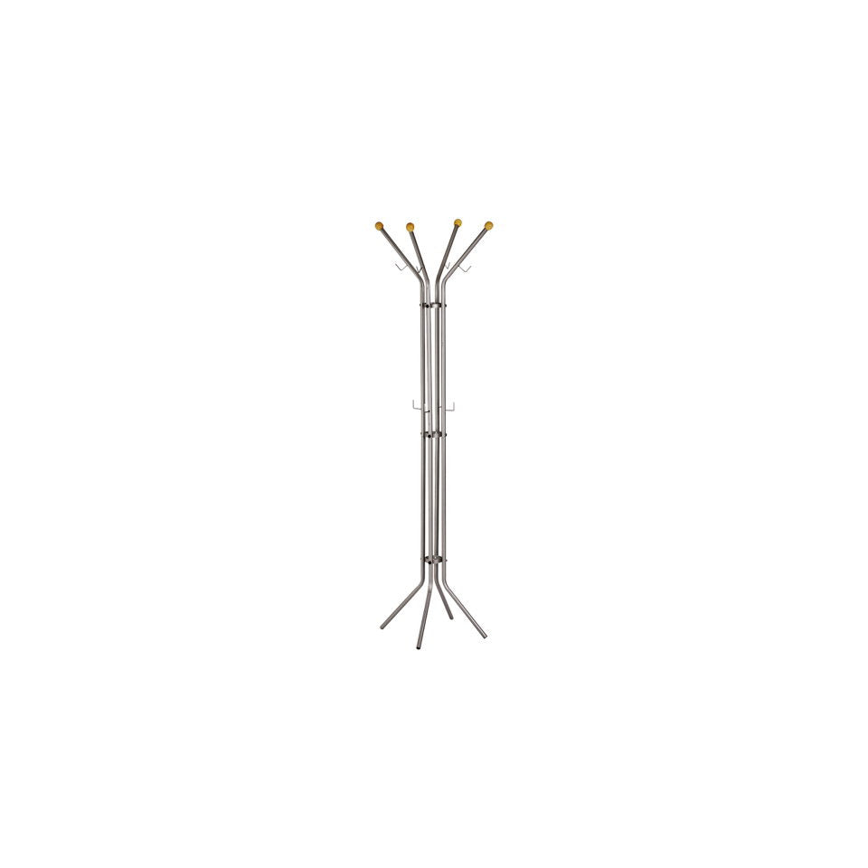 Standgarderobe, pulverbeschichtetes Metall, 180 cm, Ø 52, silber ALCO 2800