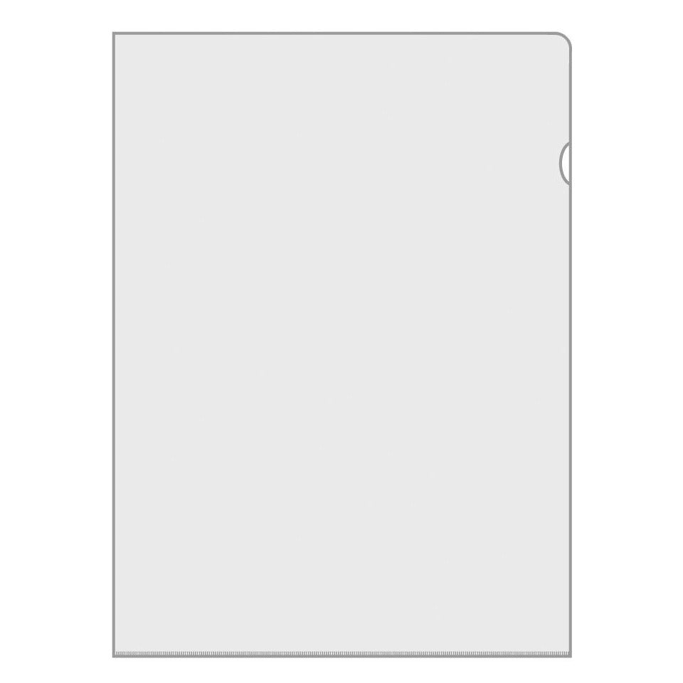 Aktenhülle, DIN A4, farblos, PVC-Folie, 180 my, Oberfläche glatt, glasklar, 50 Hüllen VELOFLEX 4548000 VELOFLEX 4548000 50 er PG
