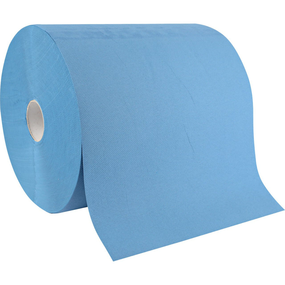 Putzpapiere, 3-lagig, Recyclingpapier, 38 x 35 cm, 500 Blatt/Rolle, blau, 2 Rollen HYGOSTAR 304431 HYGOSTAR 304431 2 Rollen