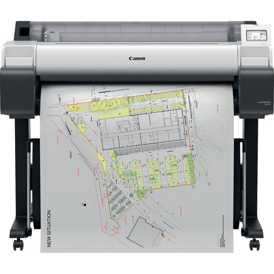 Großformatdrucker imagePrograf IPF TM340, DIN A0, 36 Zoll, 91,4 cm, 5 Tinten (je 1x MBK, BK, C, M, Y), 2400 x 1200 dpi, USB 2.0 Hi-Speed LAN, WLAN 2 GB Speicher CANON 6248C003AA