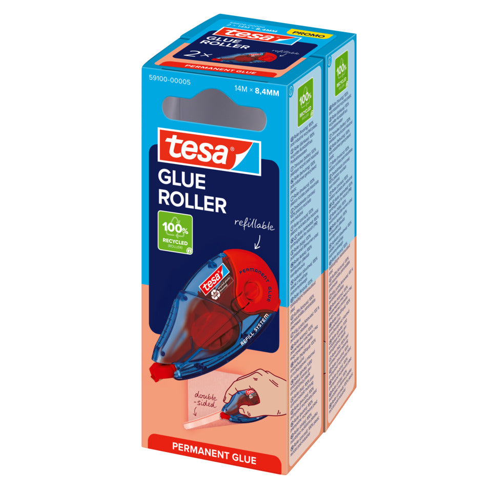 Kleberoller Permanent Nachfüllroller, Bandgröße 14 m x 8,4 mm TESA 59606-00000