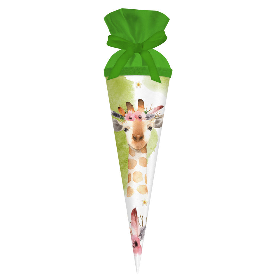 Schultüte Geschwister Giraffe, 35 cm, Filzverschluss GOLDBUCH 93 114 GOLDBUCH 93 114 Filzverschluss