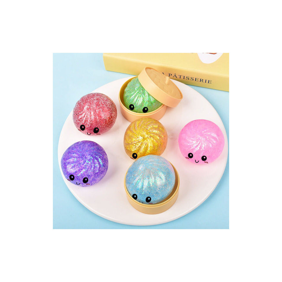 Quetchfigur Dumplings mit Glitter, sortiert  RG881166 RG46109/RG881166 m.Glitter