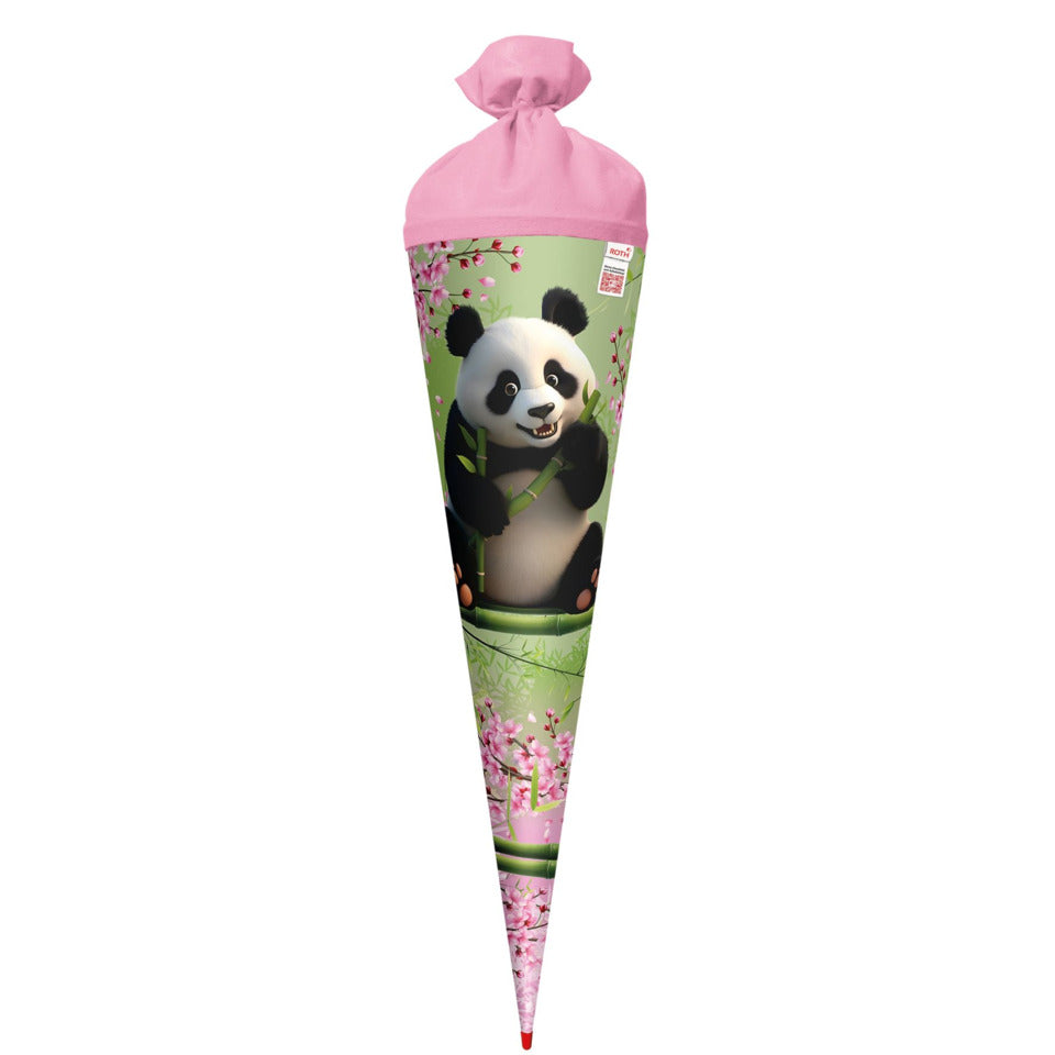 Schultüte Panda, 70 cm, Filzverschluss ROTH 677549 ROTH 677549 Filzverschluss