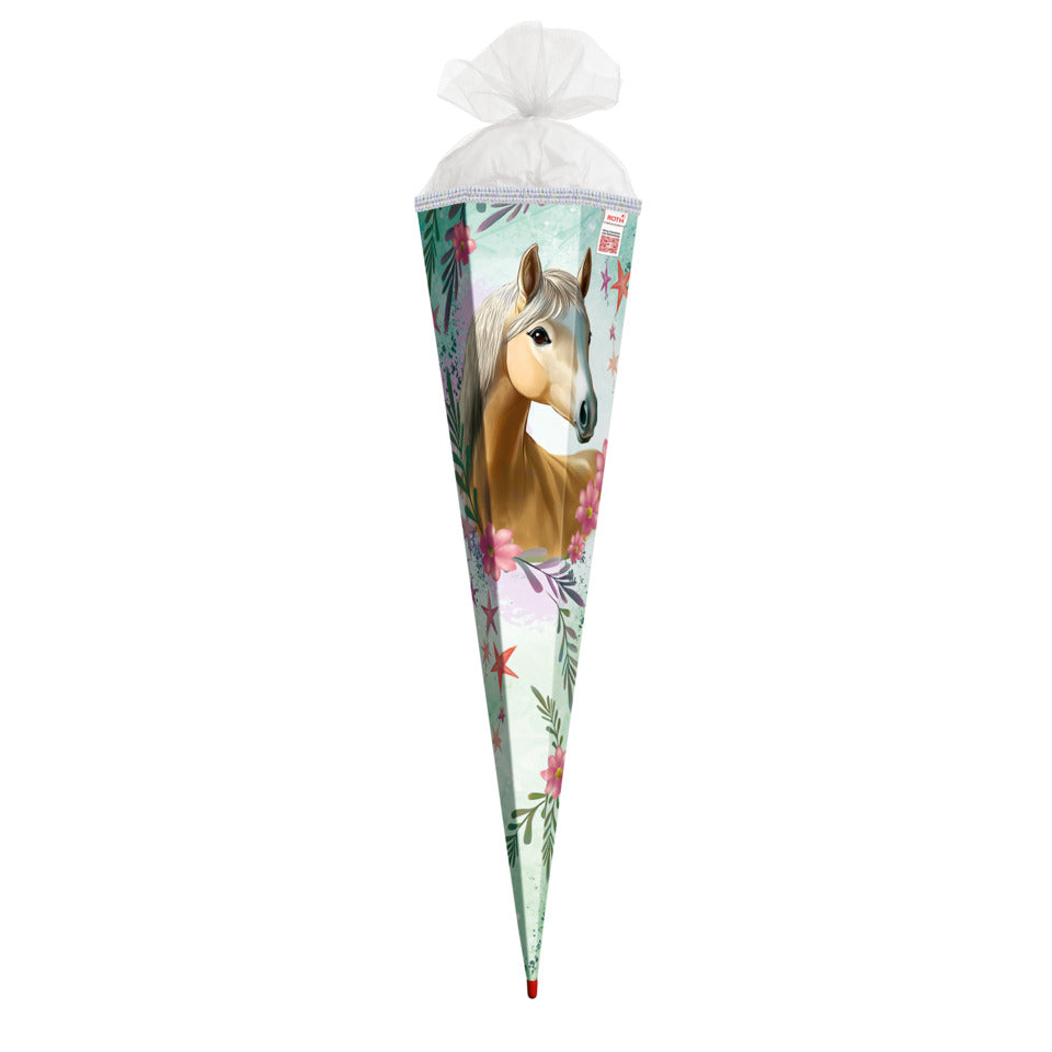 Schultüte Pferd Bella, 85 cm, Tüllverschluss ROTH 678922 ROTH 678922 Tüllverschluss