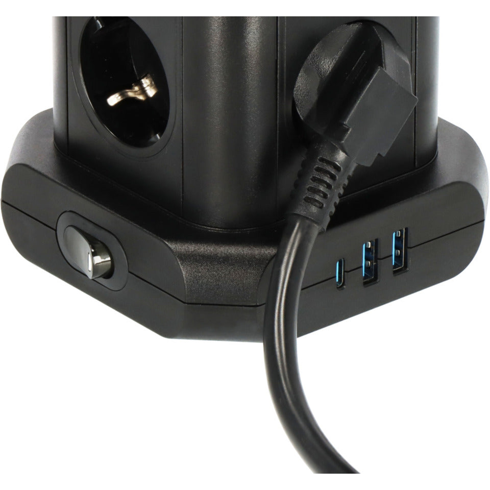 Steckdosenleisten+Schalter 8-fach + USB, schwarz BRENNENSTUHL 1153560010 BRENNENSTUHL 1153560010 Turm 2m