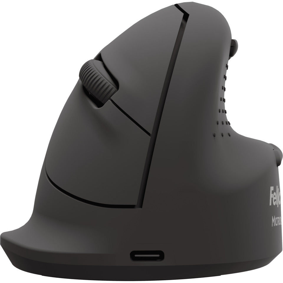 Maus Breyta Plus+ Groß Vertikal - Linkshänder, 5 Tasten, 2400 dpi, kabellos, schwarz FELLOWES 100143584 FELLOWES 100143584 Groß Linkshänder