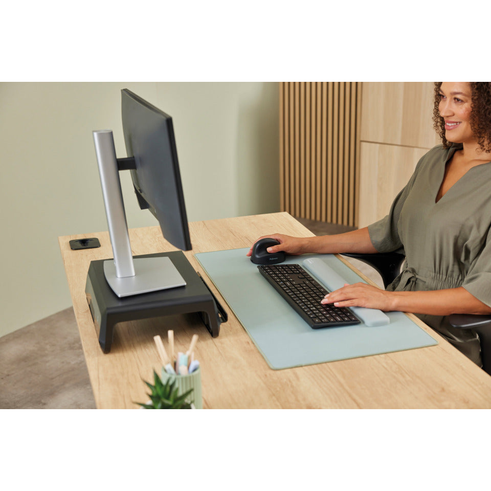 Maus Breyta Plus+ Groß Vertikal - Rechtshänder, 5 Tasten, 2400 dpi, kabellos, schwarz FELLOWES 100143582 FELLOWES 100143582 Groß Rechtshänder