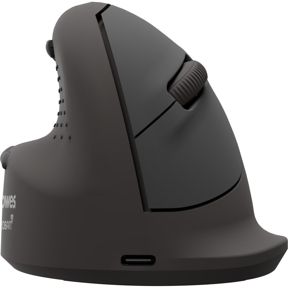 Maus Breyta Plus+ Groß Vertikal - Rechtshänder, 5 Tasten, 2400 dpi, kabellos, schwarz FELLOWES 100143582 FELLOWES 100143582 Groß Rechtshänder