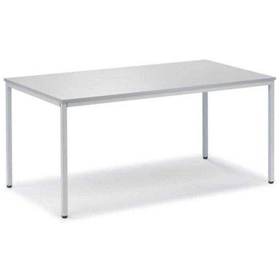 Mehrzwecktisch, 1600 x 800 mm, Höhe 720 mm, Tischplatte: 19 mm, lichtgrau / lichtgrau DESKIN 21724101
