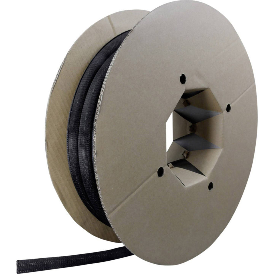 Kabelschlauch, 25 m, gewebter Kabelmantel, selbstschließend, flexibel, auf gewünschte Länge zuschneidbar, schwarz LABEL-THE-CABLE PRO 5110