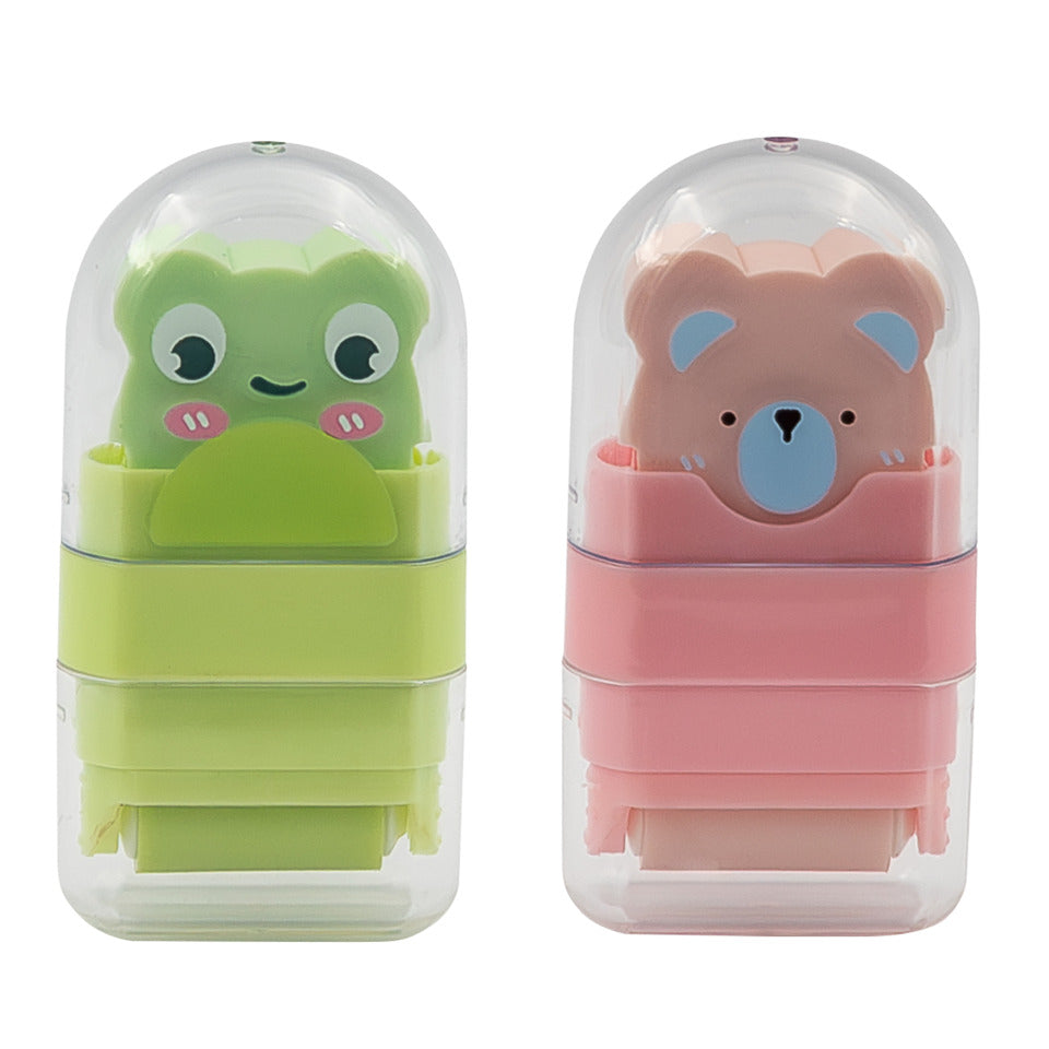 Radierer +Fusselroller Frosch/Bär rosa/grün WEDO 59 98399 WEDO 59 98399 Clean Animal Display