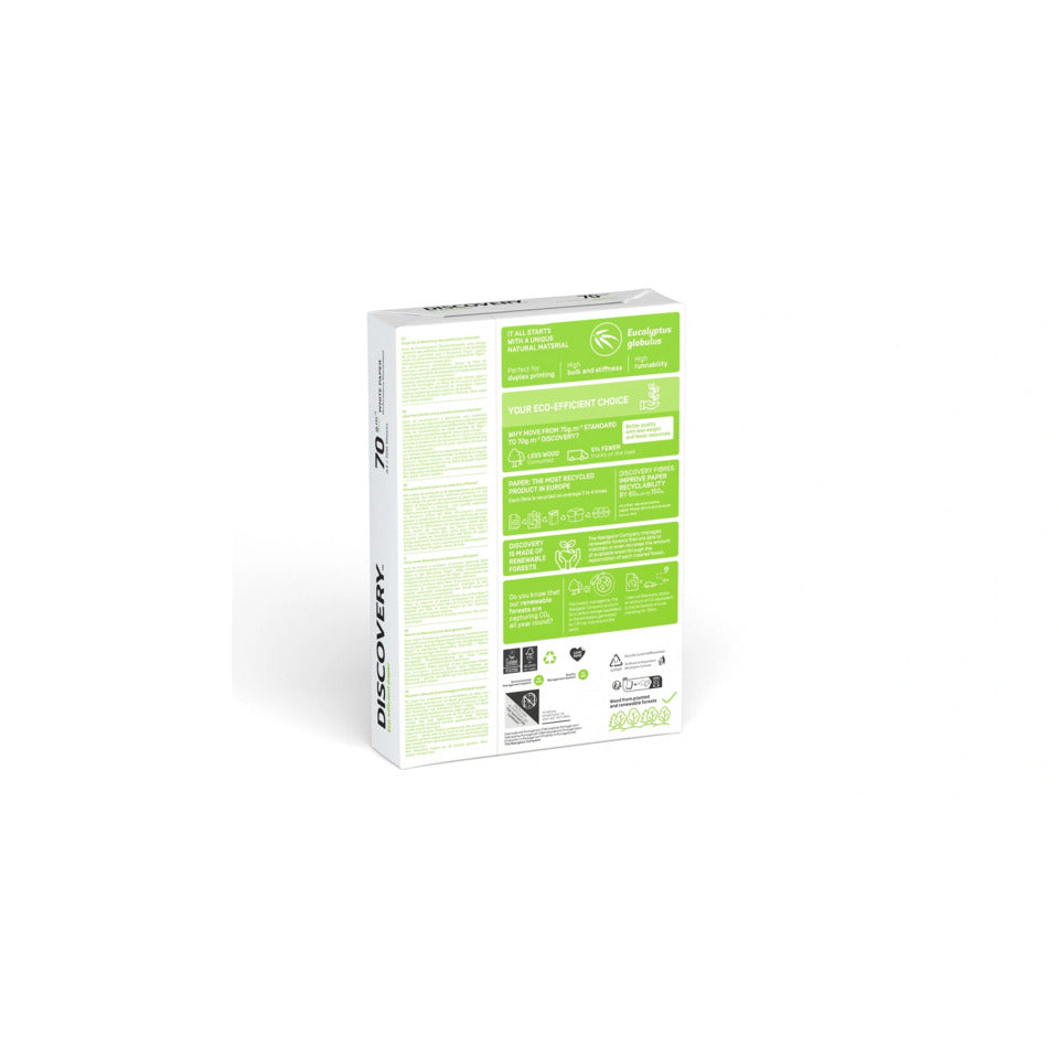 Kopierpapier, A4, 70g/m², 500 Blatt, 161 CIE, weiß DISCOVERY 83427A70S DISCOVERY 83427A70S   A4 70 g