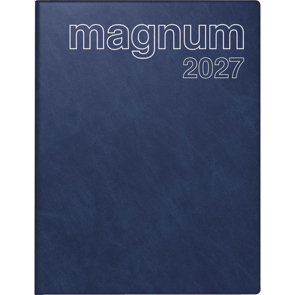 Taschenkalender Magnum 2027, 18,3 x 24 cm, 1W/2S, Kunststoff, dunkelblau RIDO 7027042387 RIDO 70-27 042 387 18,3x24cm 2027