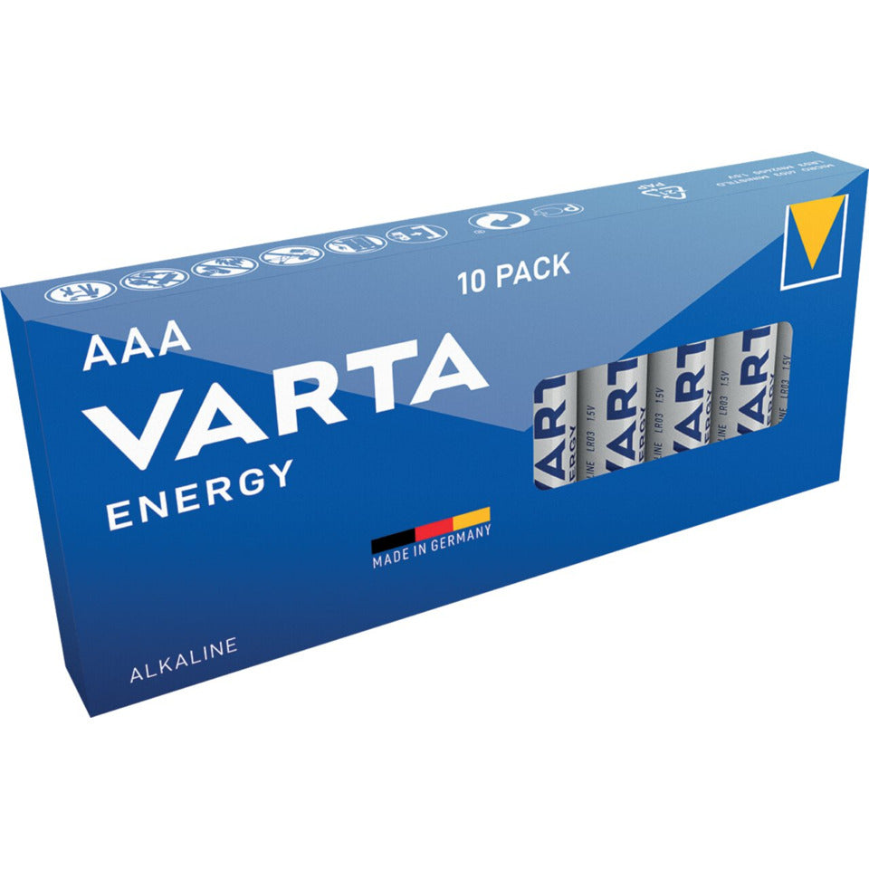Batterie Alkaline, Micro AAA, Energy, LR03, 1.5V, 10 Batterien VARTA 4103229410