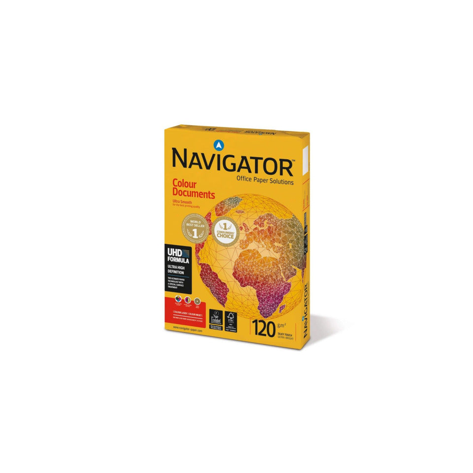 Kopierpapier Navigator Colour Documents, A3, 120g/m², 500 Blatt, 169 CIE, weiß NAVIGATOR 82457B12B