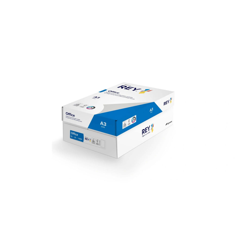 Kopierpapier REY Office, A3, 80g/m², 500 Blatt, 161 CIE, weiß REY 86127B80B