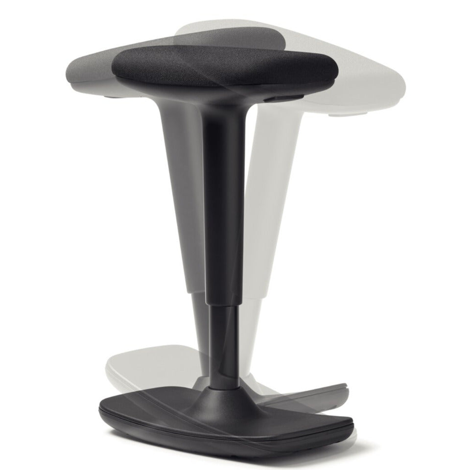 Sitz-/Stehhocker to-swift, höhenverstellbar, drehbar, schwarz DAUPHIN 9299