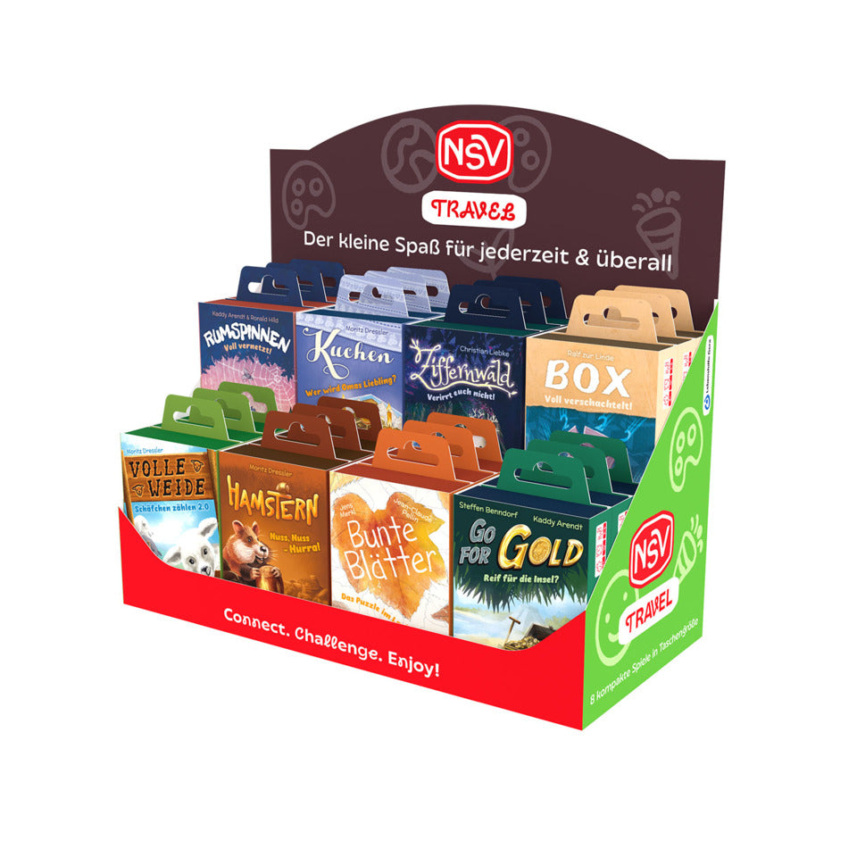 Display Kartenspiel Travel, 24 Stück, sortiert NSV 10056865-0001
