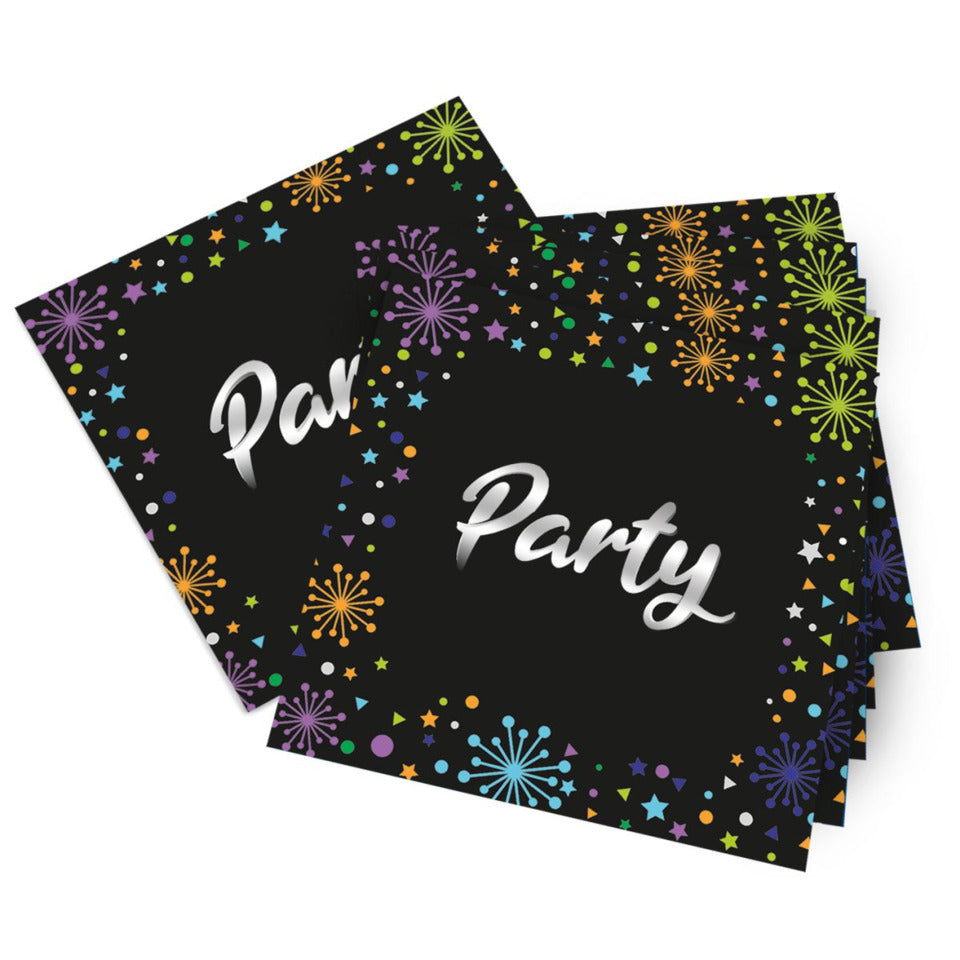 Motivserviette Party, 33 x 33 cm, 3-lagig, 20 Stück TIB 19882 TIB HEYNE 19882
