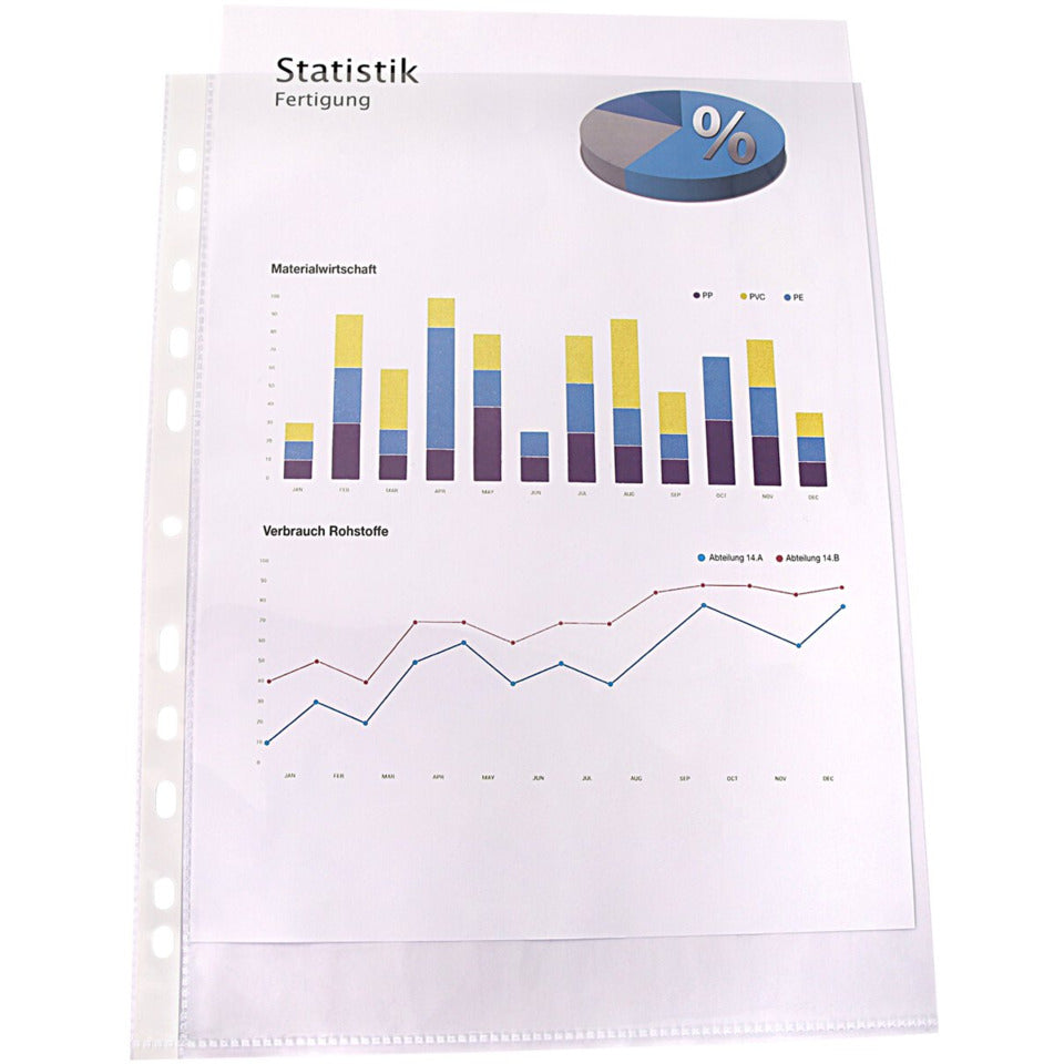 Prospekthülle stabil, A4, 120µm, glatt, 100 Stück EICHNER 9540-02524-110 EICHNER ORGANISATIONS SYSTEME