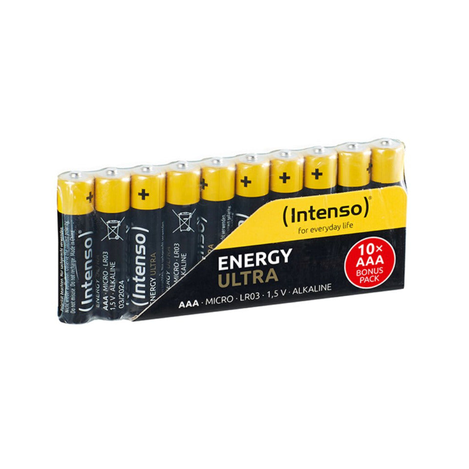 Batterie Alkaline Manganese, Micro AAA, Energy Ultra, LR03, 1.5V, 1250mAh, 10 Stück INTENSO 7501910