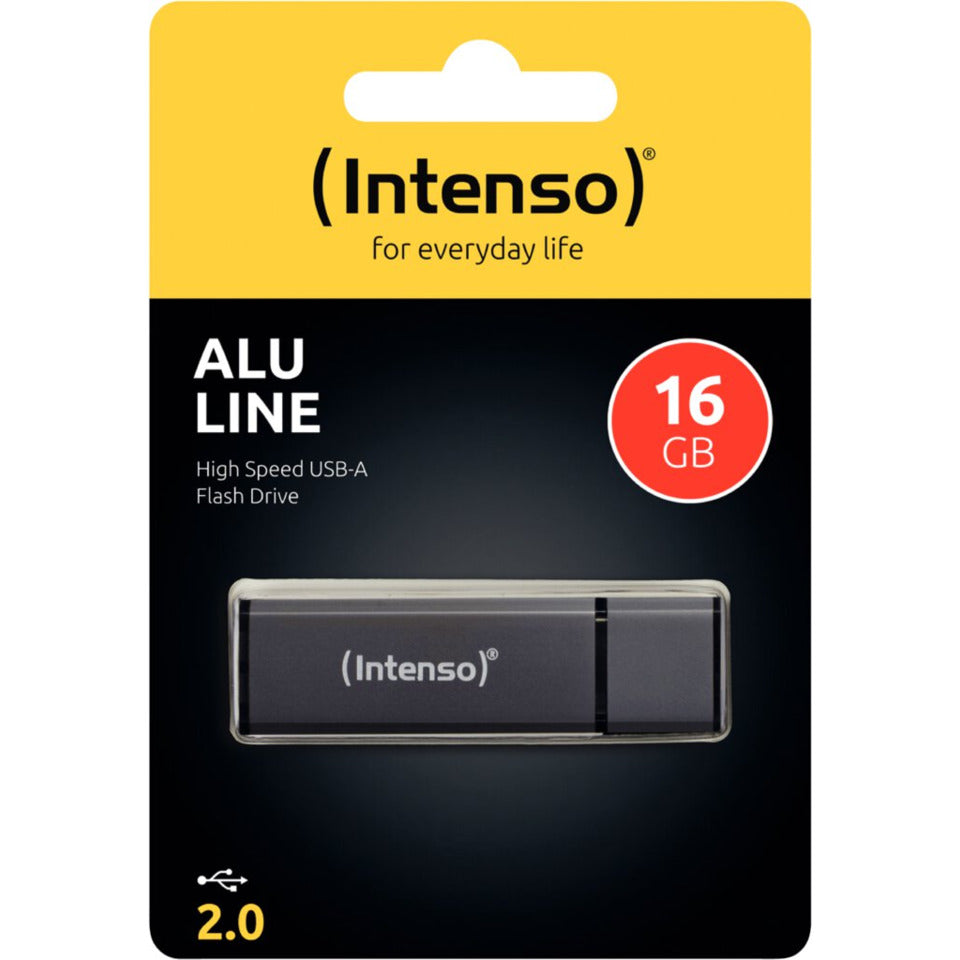 USB-Stick Alu Line, Hi-Speed 2.0, 16 GB, anthrazit INTENSO 3521471