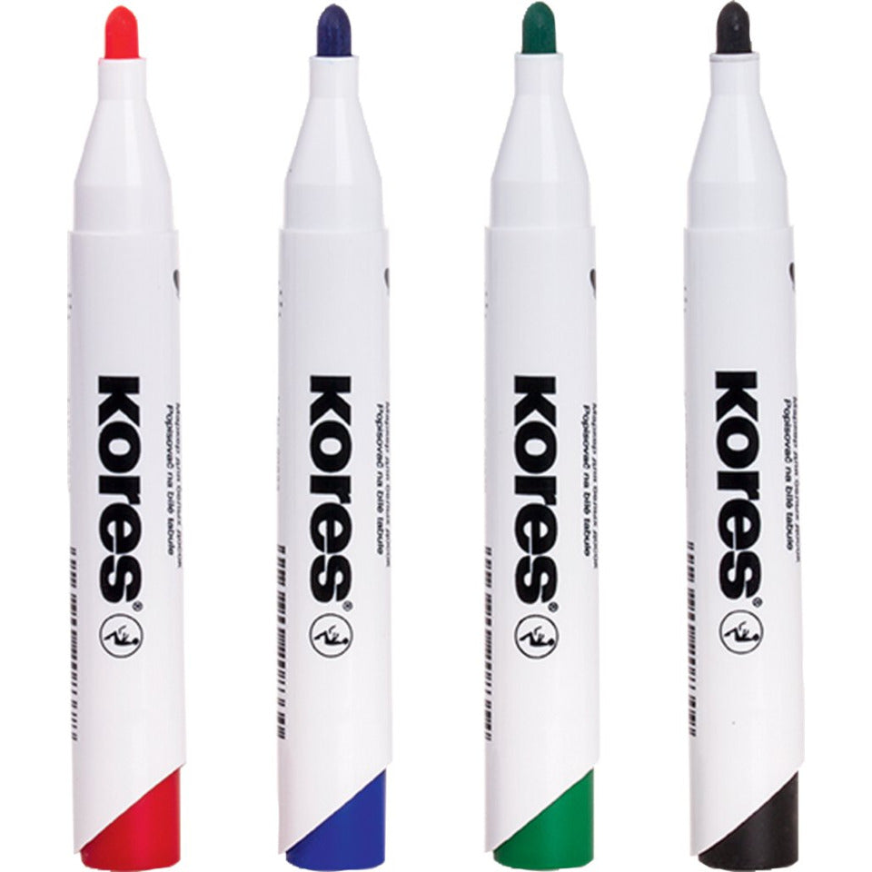 Whiteboardmarker/Flipchartmarker, 3 mm, Rundspitze, blau KORES M20833