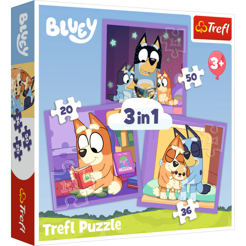 Puzzle Bluey 3in1 TREFL 34895