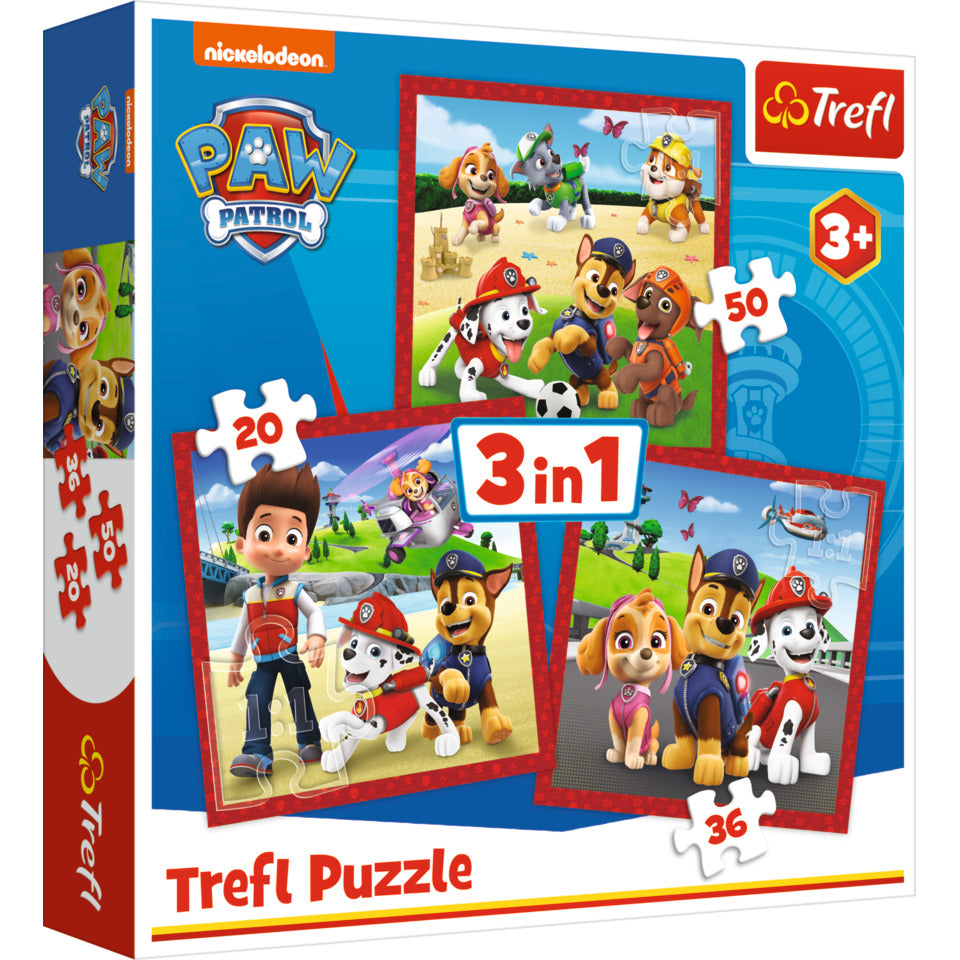 Puzzle Paw Patrol 3in1 TREFL 34867
