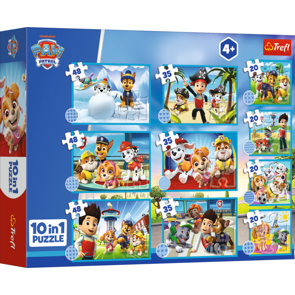 Puzzle The brave Paw Patrol Team 10in1 TREFL 96012