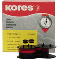 Farbband Gr. 51NS, 13 mm x 6 m, Seide, schwarz/rot KORES G051NSSR