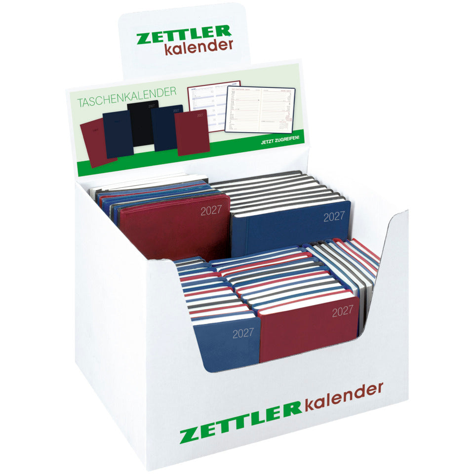 Taschenkalender-Display 2027, 51 Teile ZETTLER 167900 ZETTLER 167900/660942