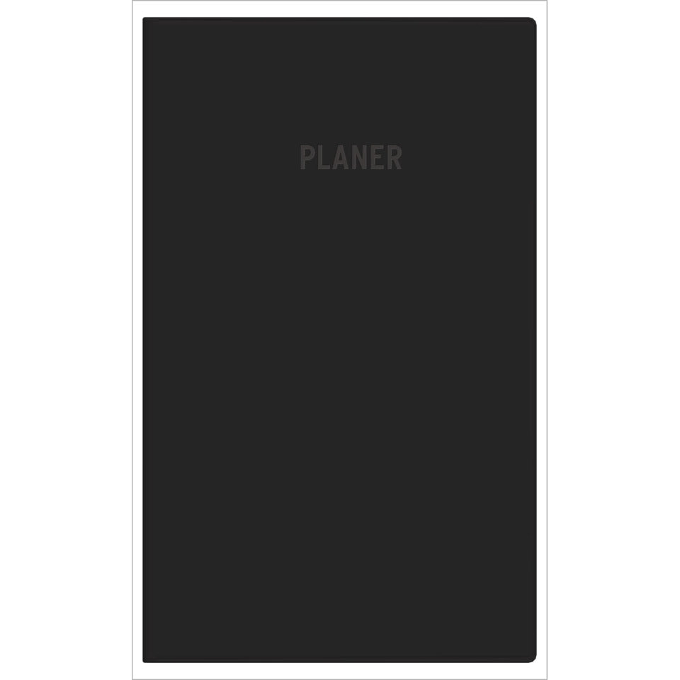 Taschenplaner 2027, 9,5 x 16 cm, Leporello, 1M/1S, schwarz ZETTLER 151200 ZETTLER 151200/660065 9.5x16cm