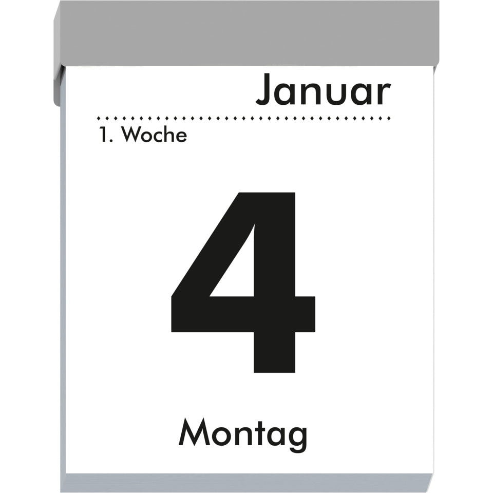 Tagesabreißkalender 2027, 5,4 x 7,2 cm, 1T/1S ZETTLER 143600 ZETTLER 143600/660055/302-0000