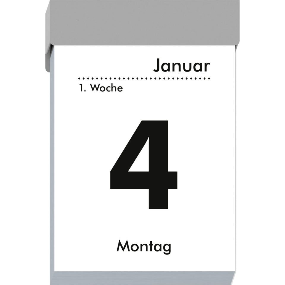 Tagesabreißkalender 2027, 4,1 x 5,9 cm, 1T/1S ZETTLER 143500 ZETTLER 143500/660054/301-0000