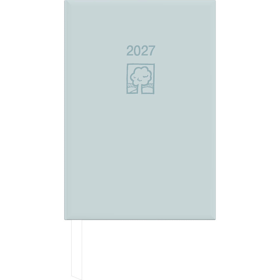 Buchkalender 2027, A5, 1T/1S, grau ZETTLER 147200 ZETTLER 147200/660134 1Tag1Seite