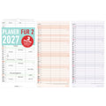 Streifenkalender Planer für 2, 22 x 45 cm, 1M/1S, 3 Spalten ALPHA 113401 ALPHA 113401 22x45cm