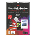 Bastelkalender 2027, 21 x 29,7 cm, 1M/1S, schwarz/weiß ALPHA 155201 ALPHA 155201 21x29,7cm