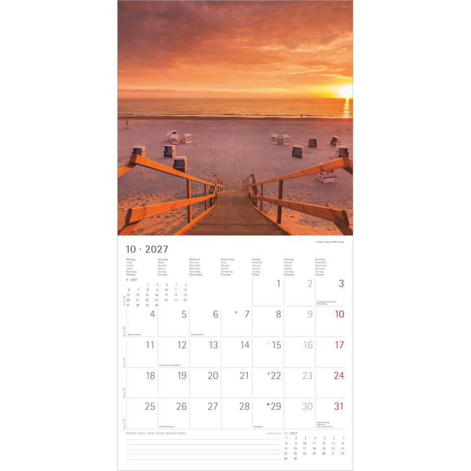 Bildkalender Seeblick, 30 x 60 cm, 1M/1S ALPHA 107601 ALPHA 107601 30x30cm