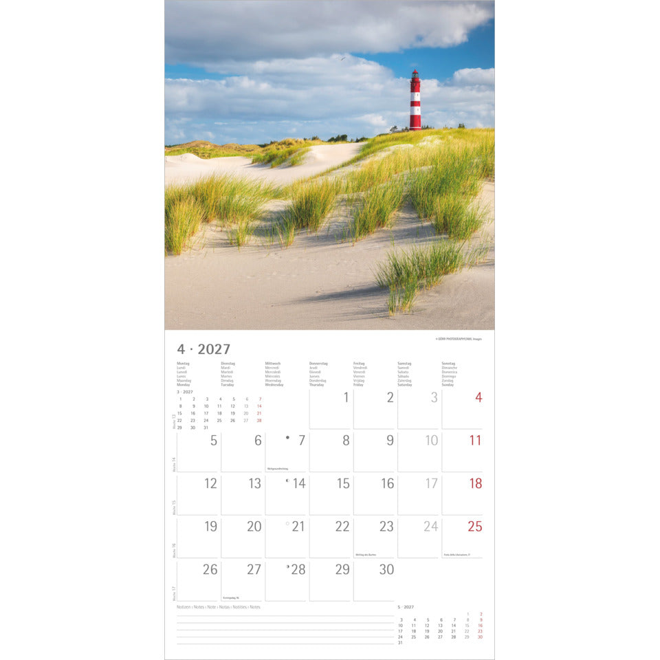 Bildkalender Seeblick, 30 x 60 cm, 1M/1S ALPHA 107601 ALPHA 107601 30x30cm