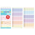 Familienkalender Farbenfroh, 22 x 45cm, 1M/1S, 4 Spalten ALPHA 113101 ALPHA 113101 22x45cm 4 Spalten